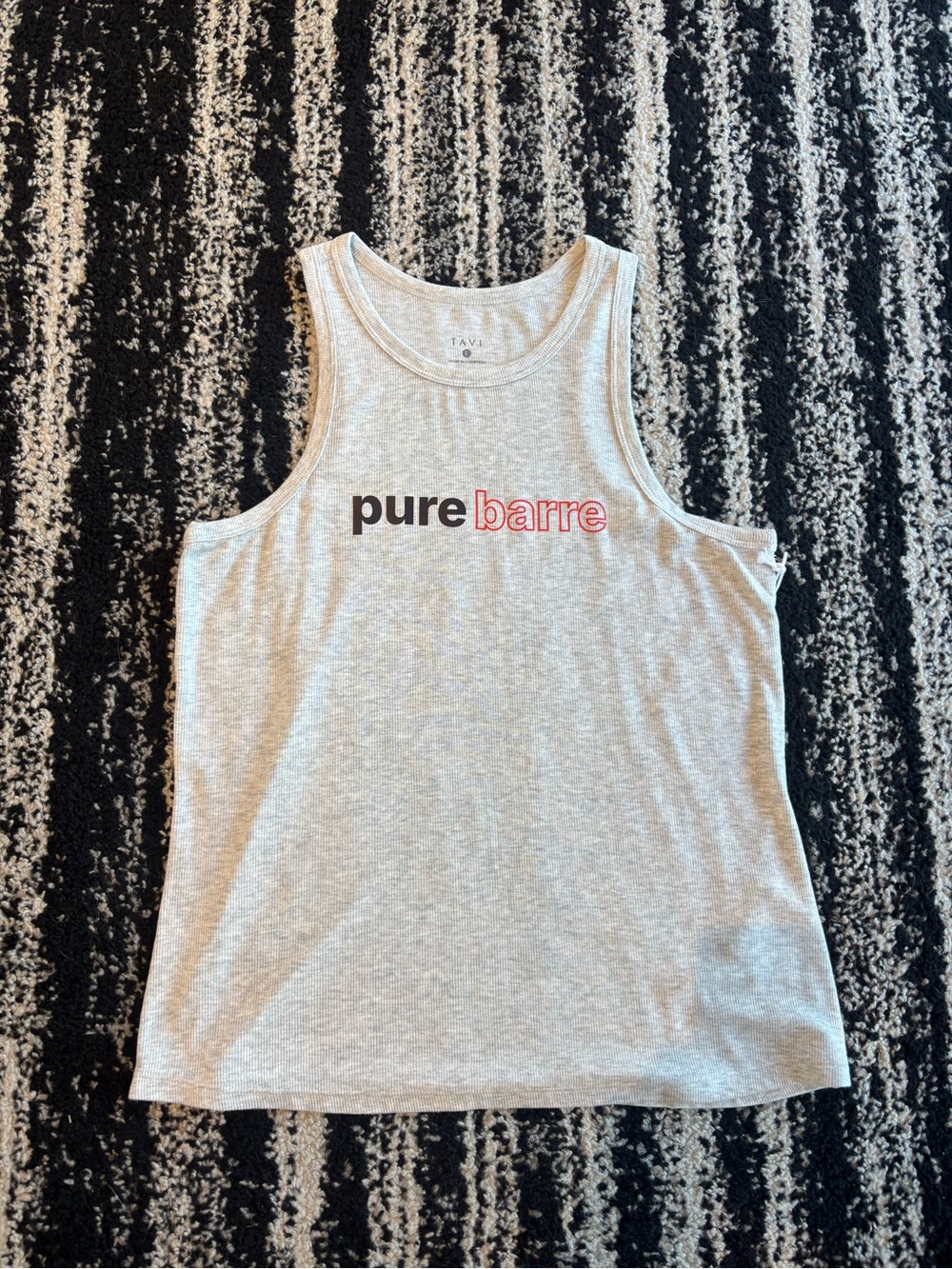 Pure Barre Light Gray Logo Tank Top for Women